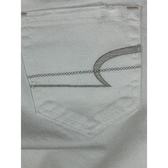 American Eagle Jeans Women Size 2 “Reel Flare” White AE77 Low Rise Flare EUC - Picture 5 of 14